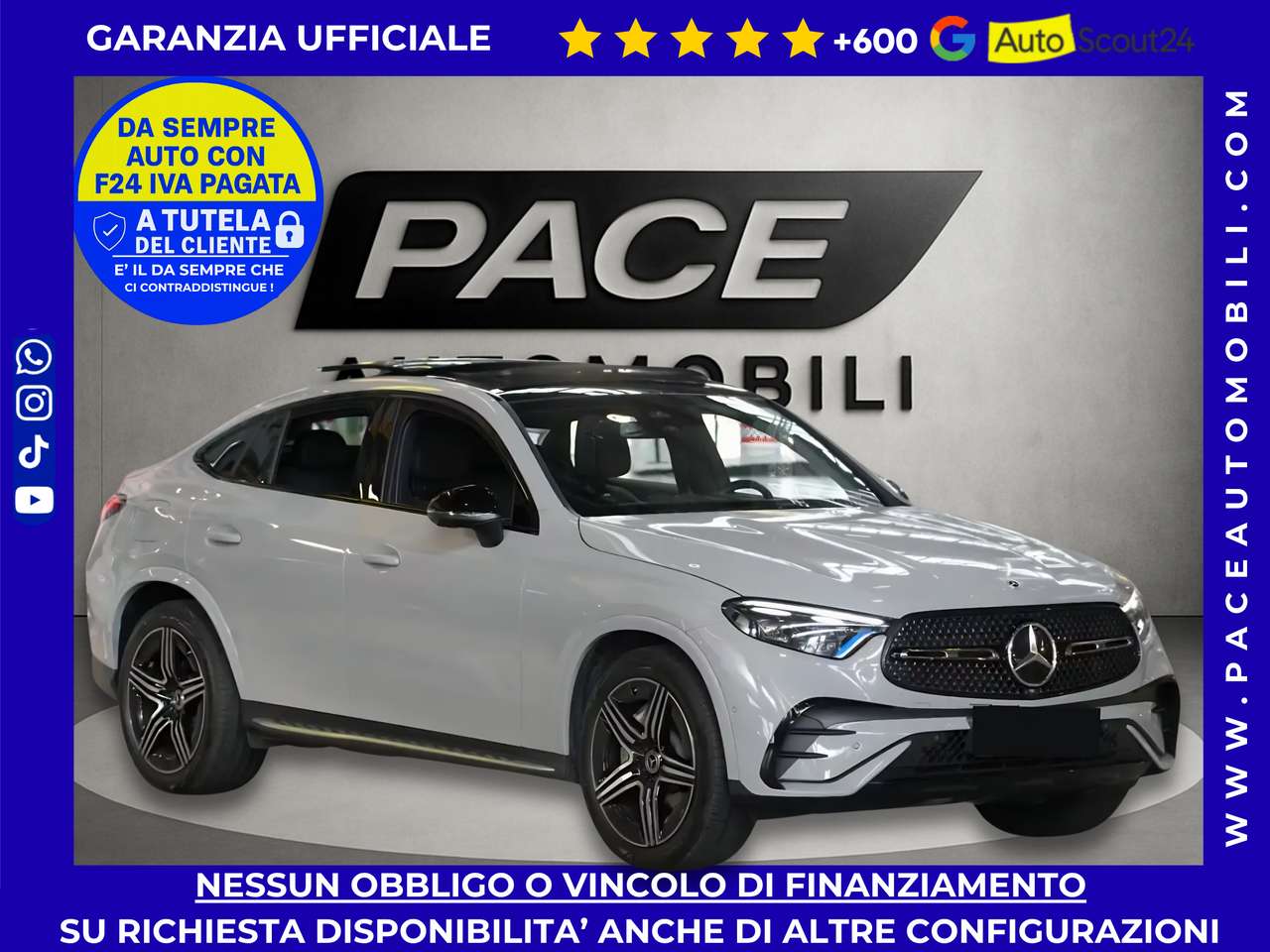 Mercedes-Benz GLC 220 D 4MATIC AMG PREMIUM TETTO NIGHT PEDANE 360 ACC