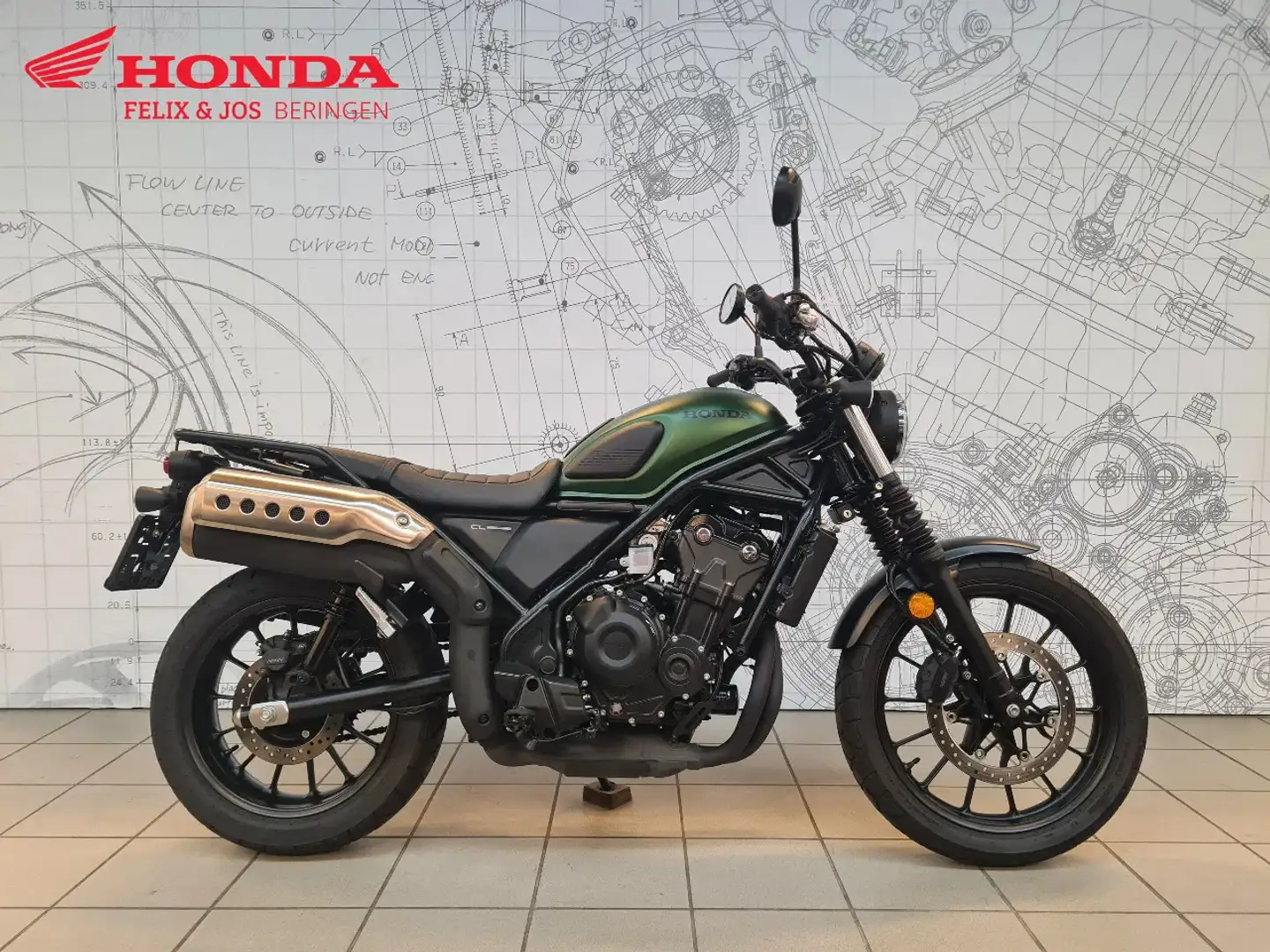 Honda CL 500 Groen - 1