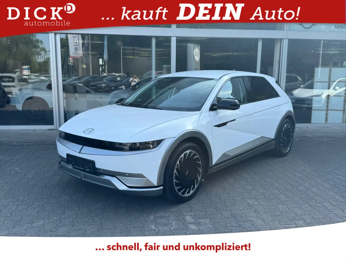 Hyundai IONIQ 5 Techniq WERKSGARA+LEDER+NAVI+LED+KAM+WP Wit - 1