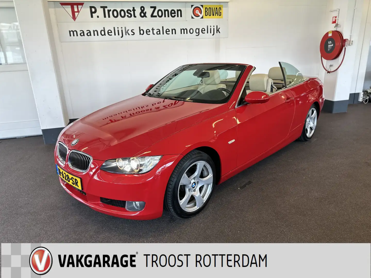 BMW 328 328I Cabriolet Automaat/Navigatie/Camera/Leder/Cli Roşu - 1