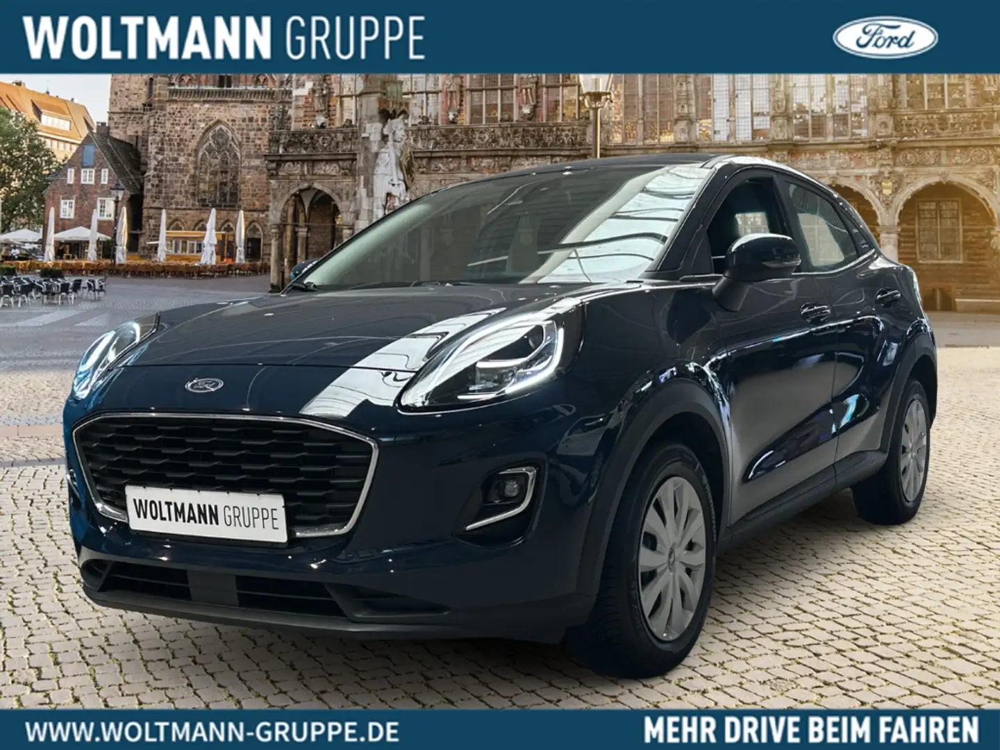 Ford Puma Cool & Connect 1.0 EcoBoost LED DAB Spurhalteass. Blauw - 1