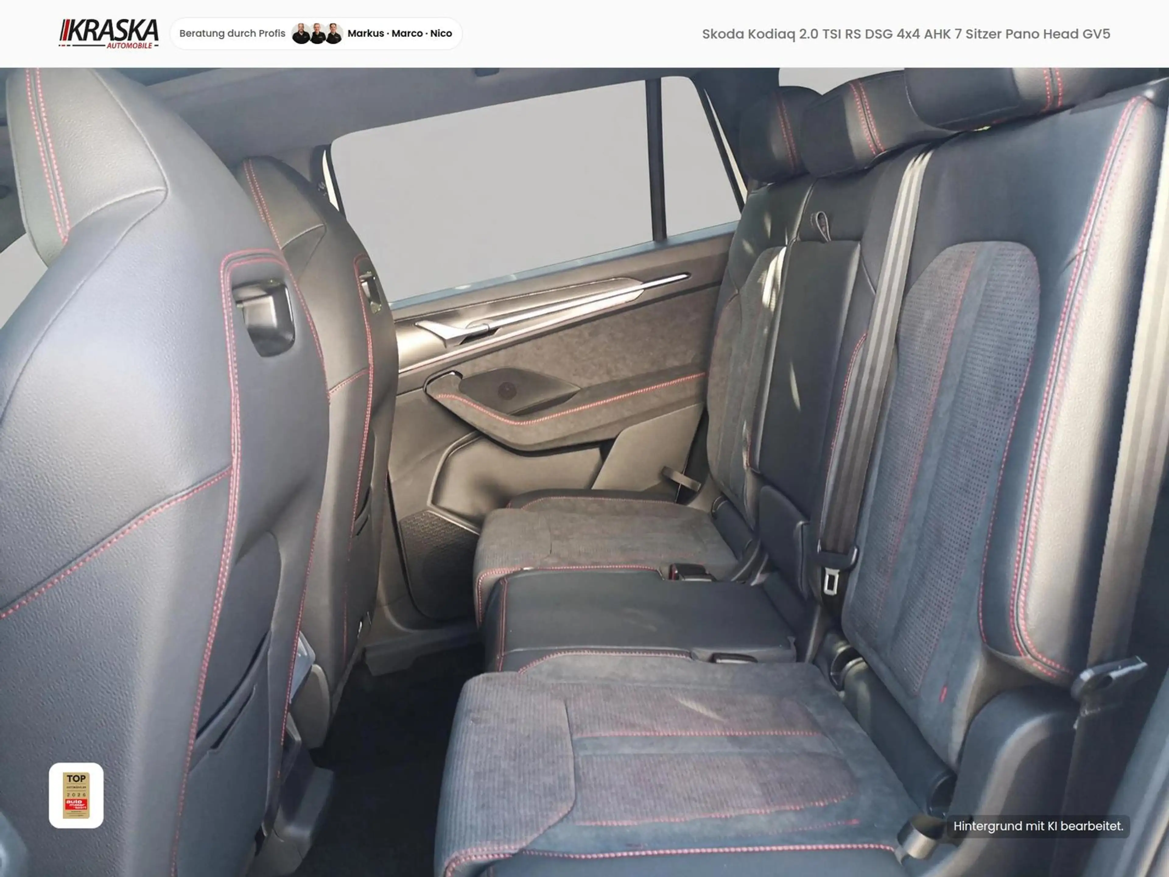 Skoda Kodiaq 2.0 TSI RS DSG 4x4 AHK 7 Sitzer Pano Head — photo 6