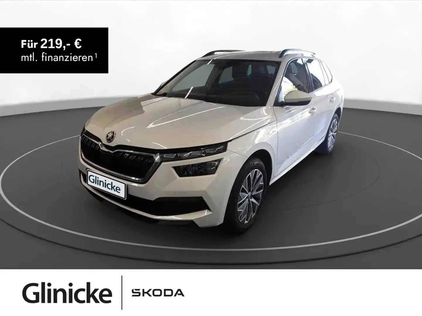 Skoda Kamiq 1.0 TSI Clever DSG LED LM 17" PDC vo+hi Sm Weiß - 1