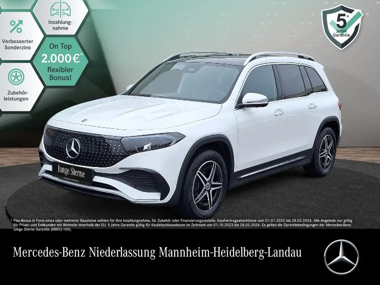 Mercedes-Benz EQB 250 AMG+PREMIUM+AHK+PANO+360+MEMORY+BURMESTER Blanc - 1