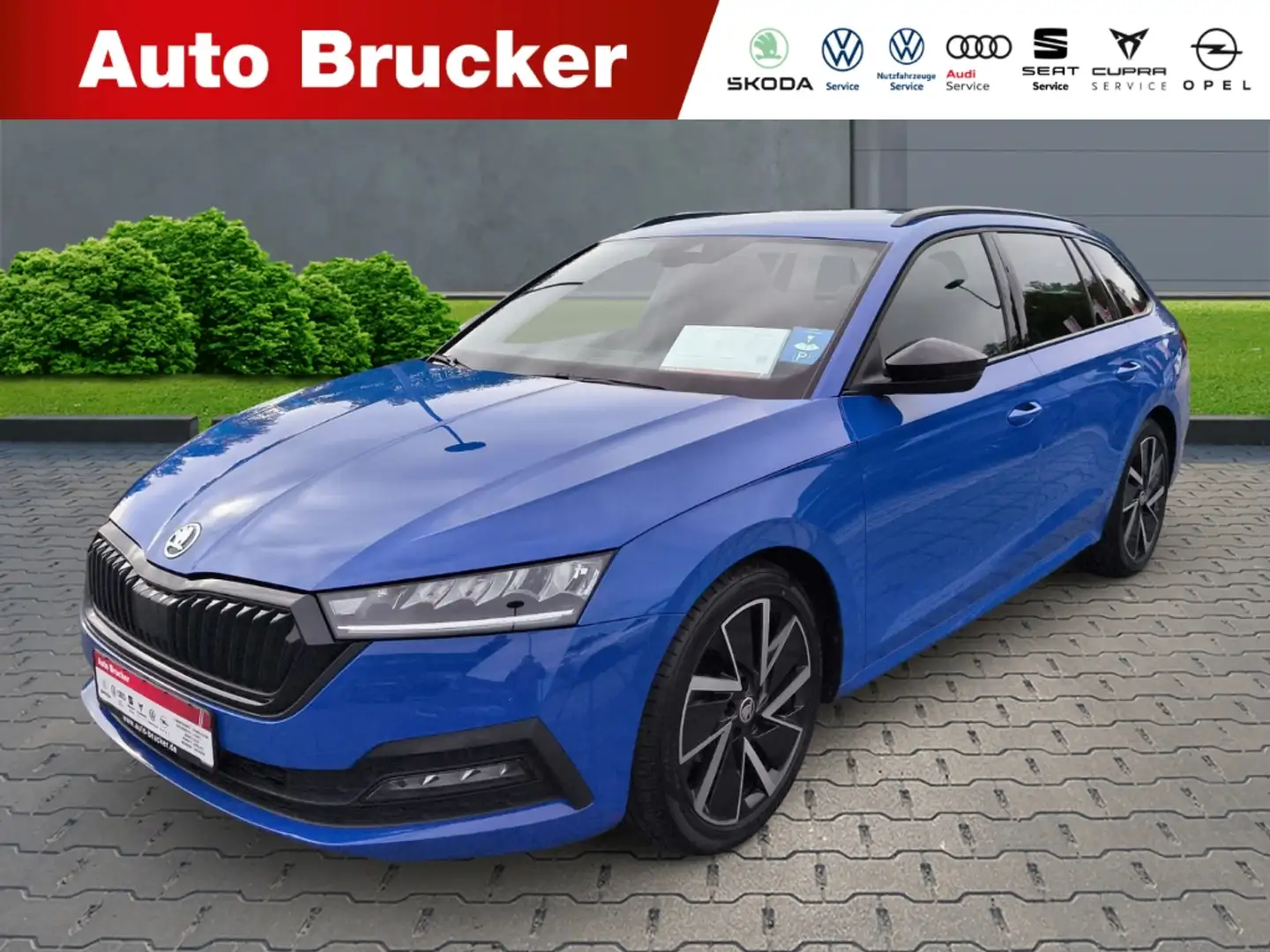 Skoda Octavia Combi Style 2.0 TDI+Anhängerkupplung+Alufelgen+LED Modrá - 1