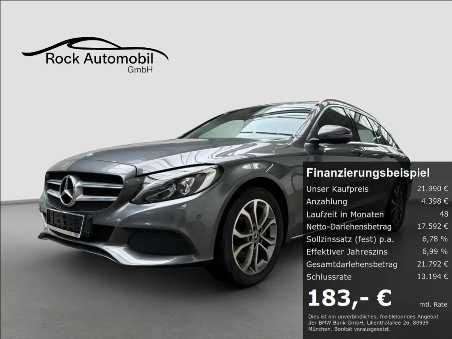 Mercedes-Benz C 220 d T 9G LED Navi 2.Hand *Garantie* Gris - 1