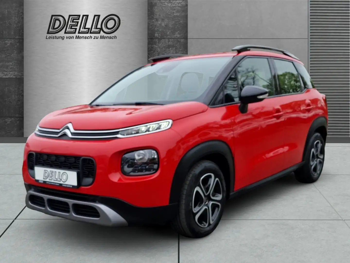 Citroen C3 Aircross Feel PureTech 82 AHK-abnehmbar Spurhalteass. Verke Rot - 1