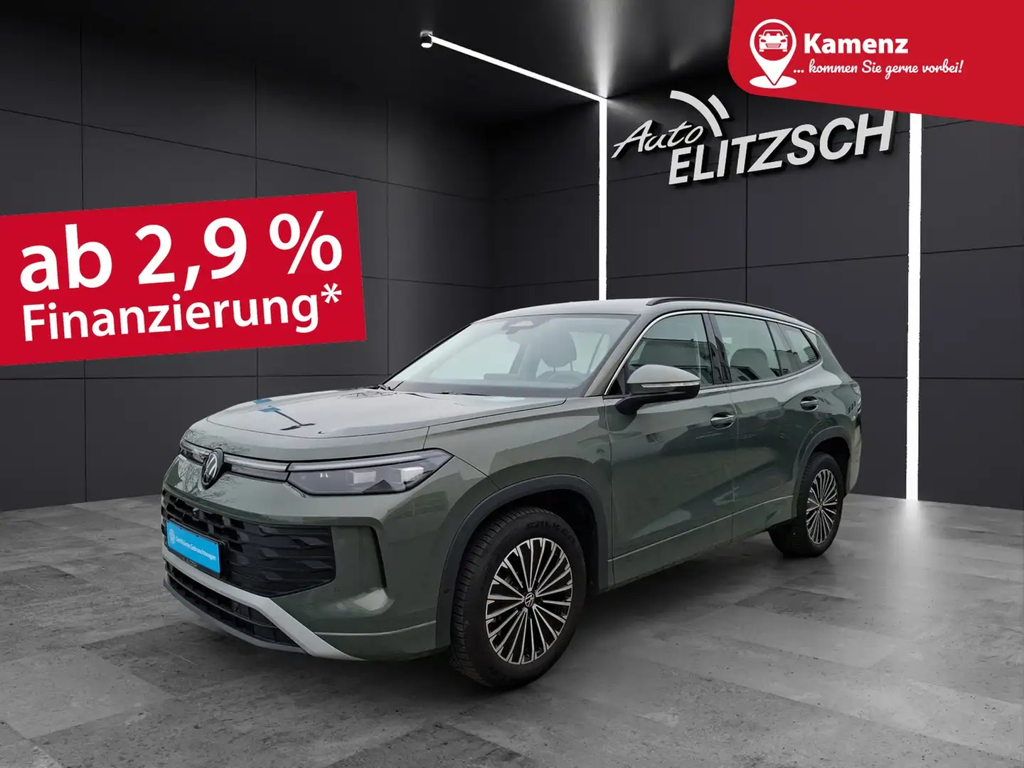 Volkswagen Tayron TDI Life DSG 4M LED AHK Navi HUD AID ACC RFK SH Grün - 1