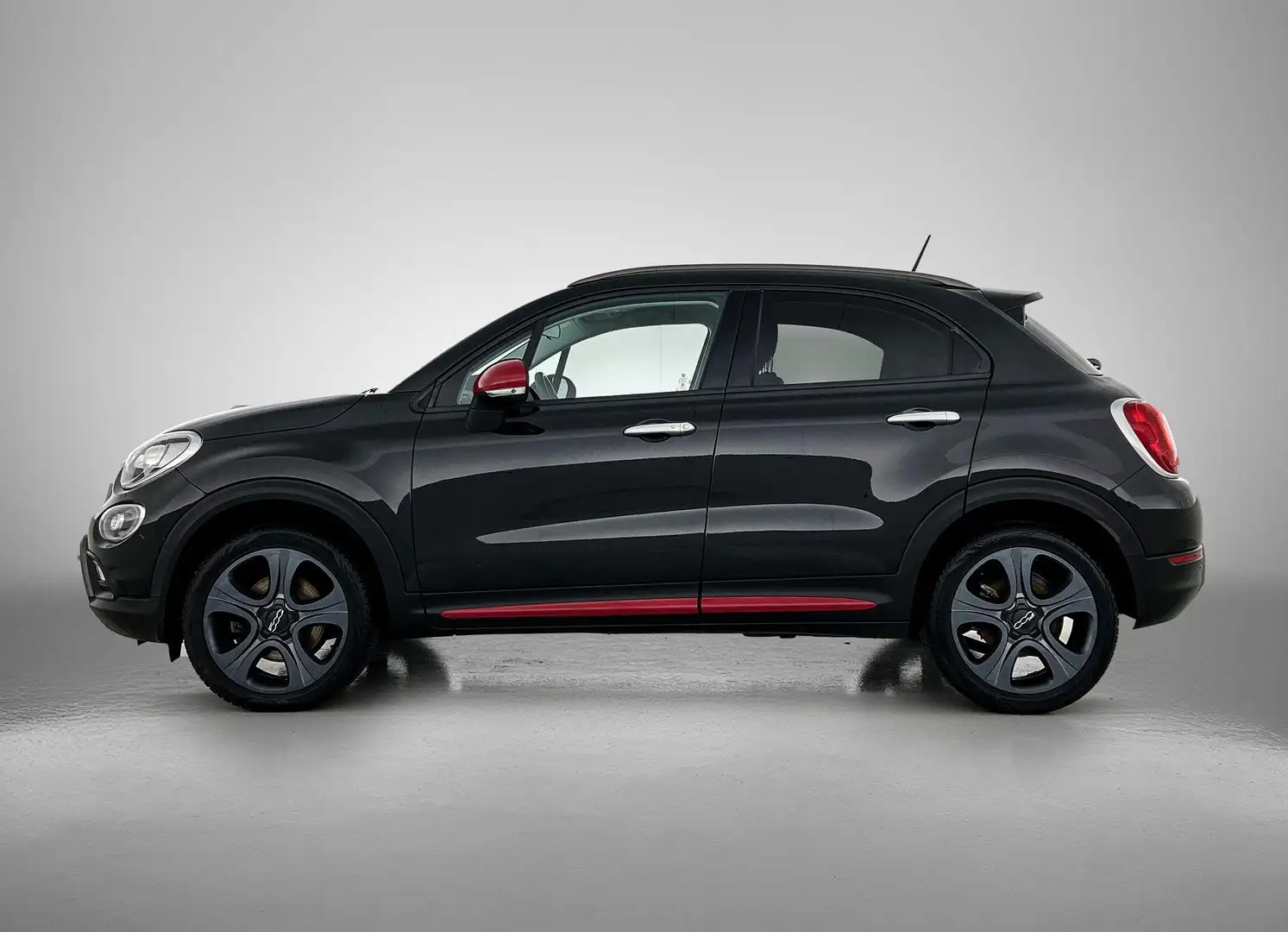 Fiat 500X 1.4 Turbo MultiAir Lounge | Half leder | CC | Auto Zwart - 2
