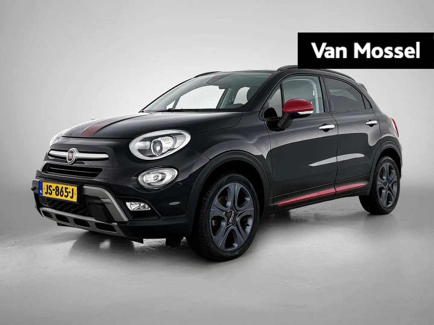 Fiat 500X 1.4 Turbo MultiAir Lounge | Half leder | CC | Auto Zwart - 1
