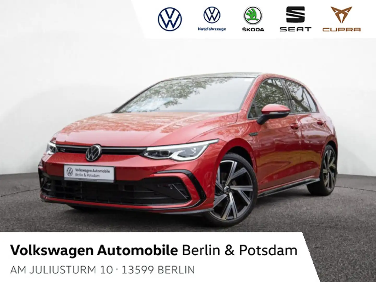 Volkswagen Golf VIII 1.5 eTSI R-Line DSG LED P-Dach Navi Rot - 1