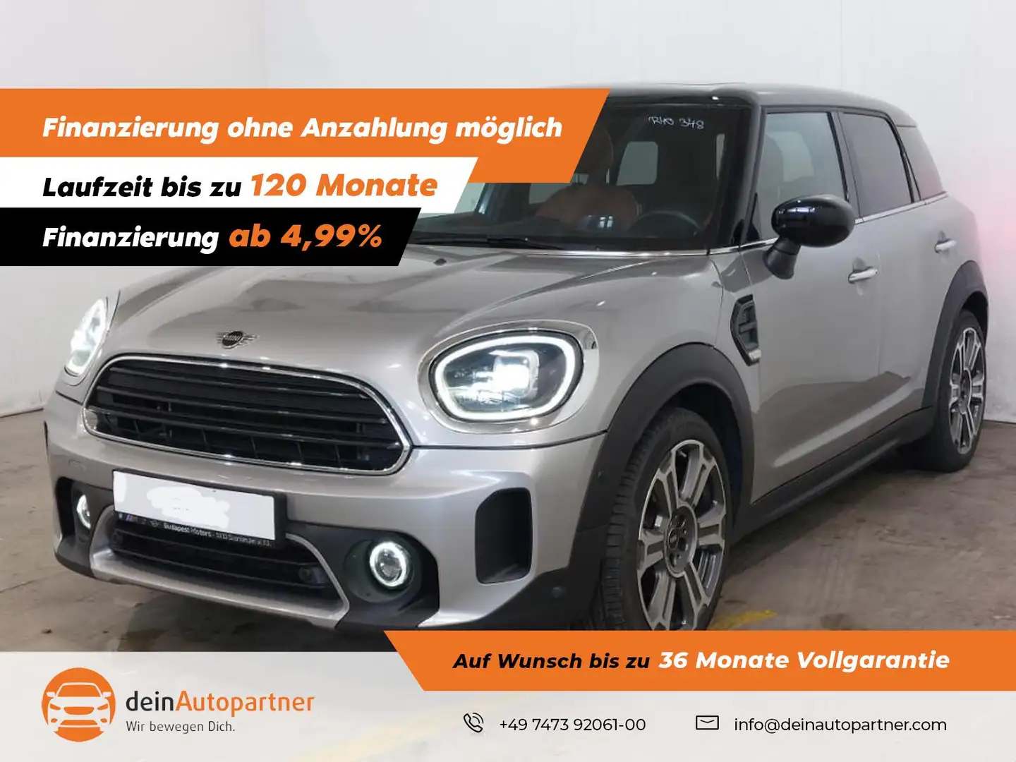MINI Cooper Countryman LED/LEDER/HUD/PANO/RFK/VIRTUAL COCKPIT Argent - 1