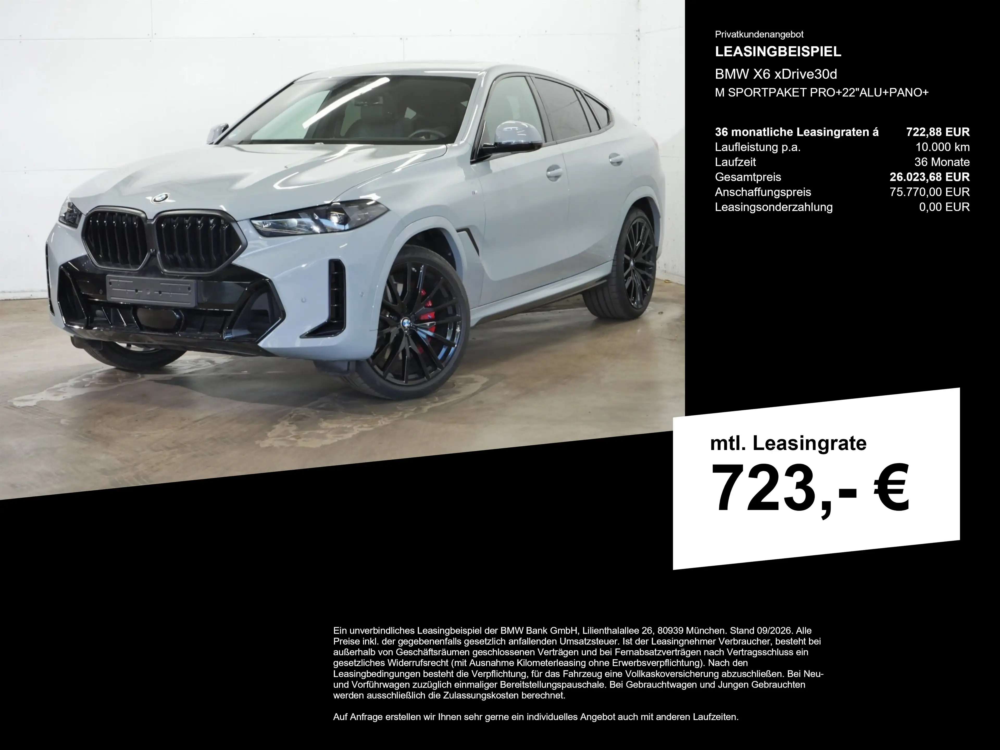 BMW X6 xDrive30d M SPORTPAKET PRO+22"ALU+PANO+ — photo 3
