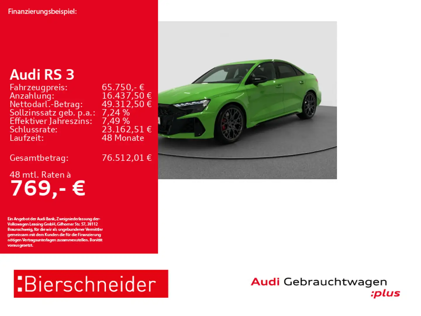 Audi RS3 RS3 Lim 19 MATRIX HuD SONOS CAM Vert - 1