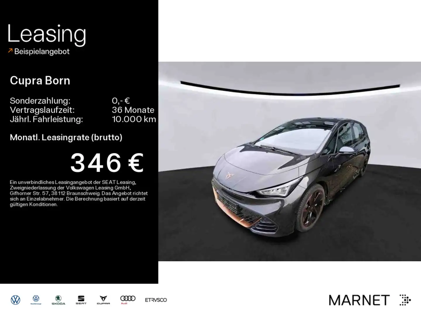 CUPRA Born *Navi*Wärmep.*Pano*Kamera*LED*Keyless*ACC* Grigio - 1