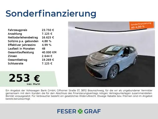 CUPRA Born 150kW 1-Gang Automatik LED PDC Climatronic