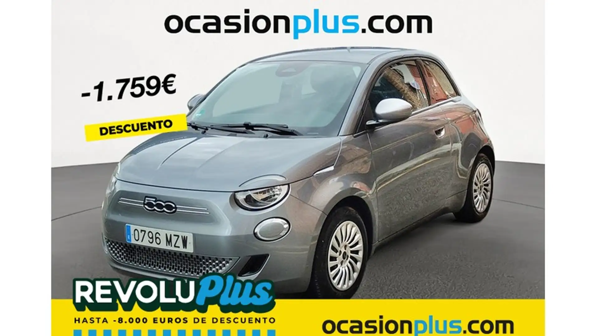 Fiat 500e 70Kw Action Gris - 1