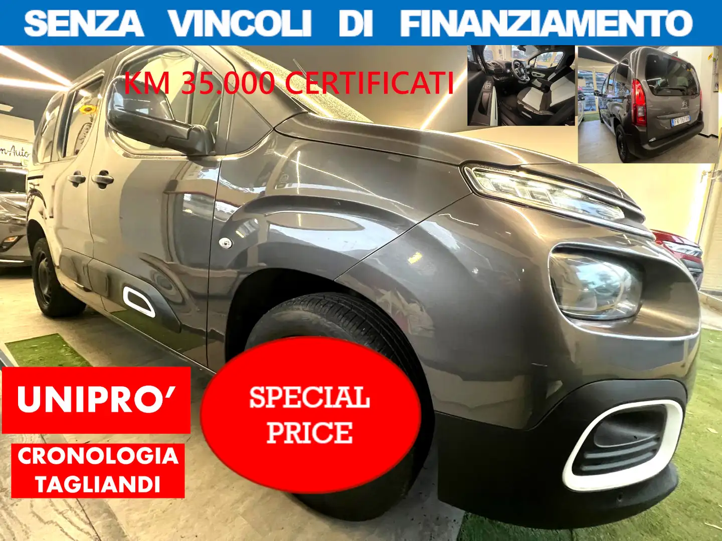 Citroen Berlingo 1.5 hdi 130CV XL*NO VINCOLI FINANZIAMENTO* AZIENDA Gris - 1