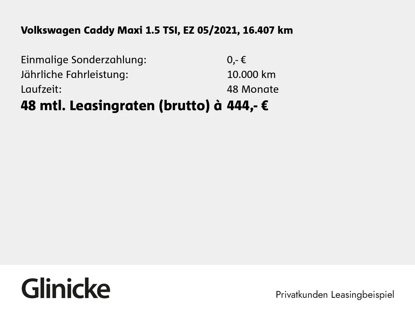 Volkswagen Caddy Kombi 1.5 TSI Standhzg PDC Klima SHZ Silber - 2