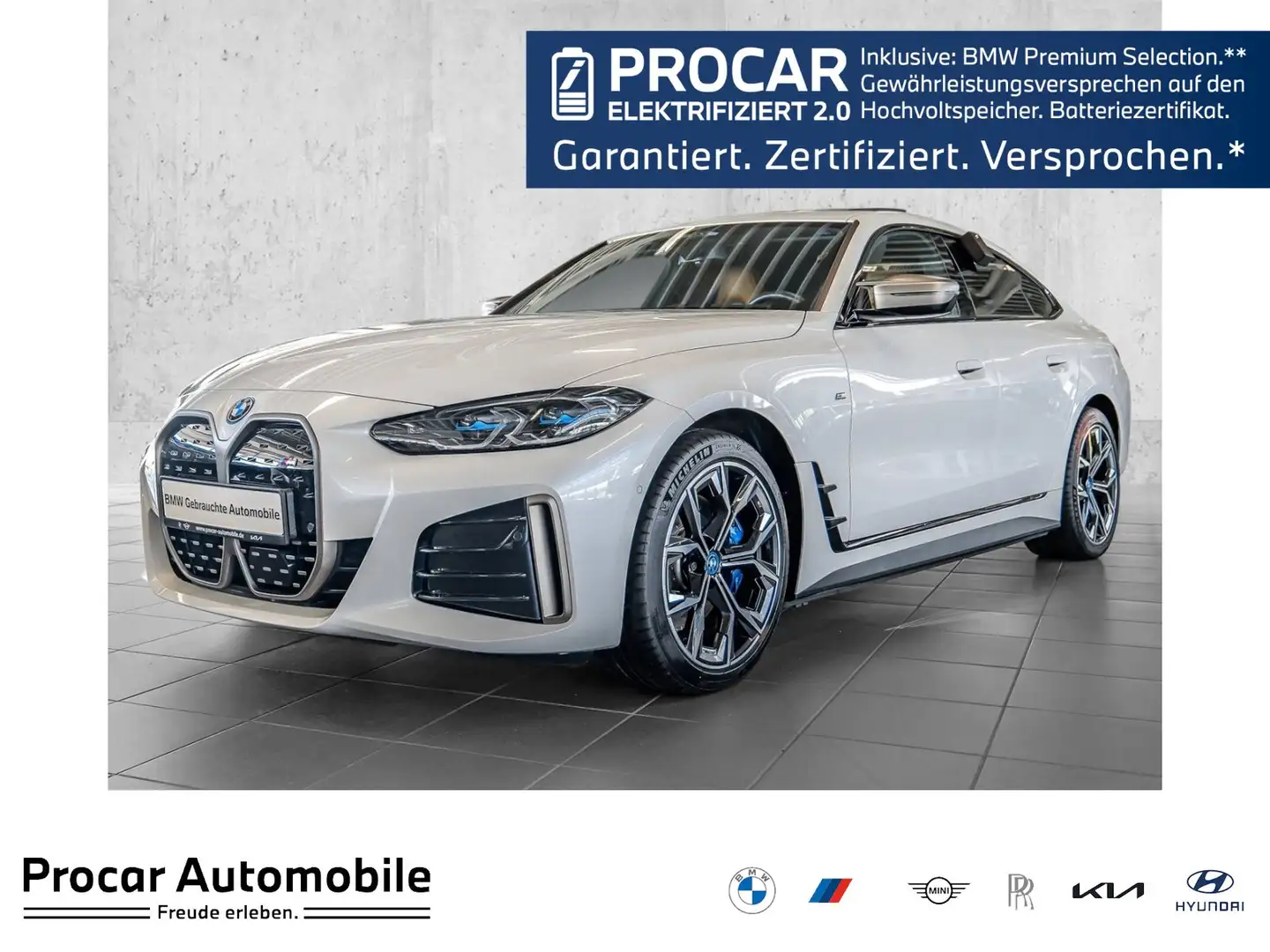 BMW i4 M50 Gran Coupé ACC AHK RFK NAVI Standh. LED Weiß - 1