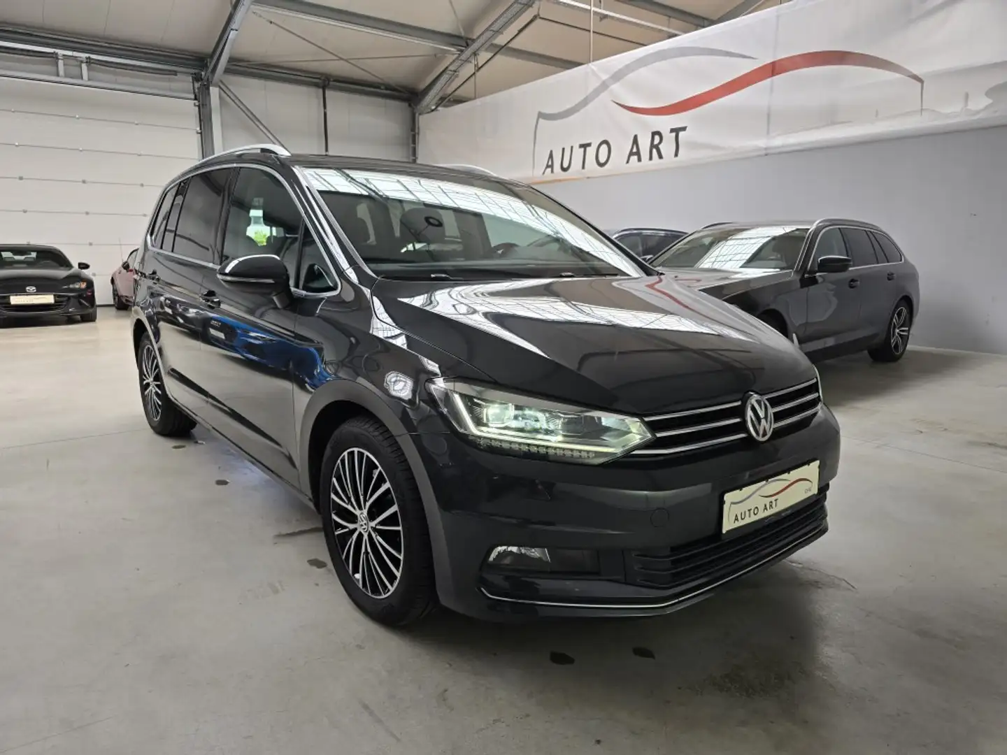 Volkswagen Touran Highline Pano AHK 7Sitzer ACC Navi SHZ LED Grigio - 1
