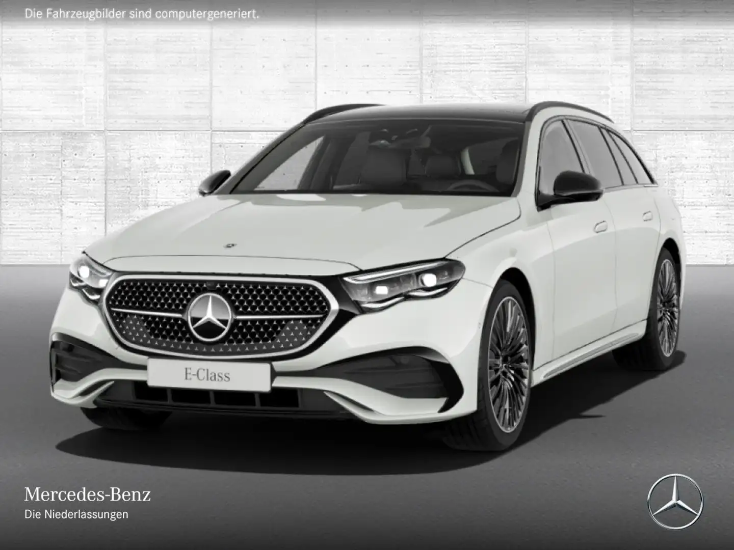 Mercedes-Benz E 300 e T Sport-AMG Night Distronic Leder PTS Weiß - 2