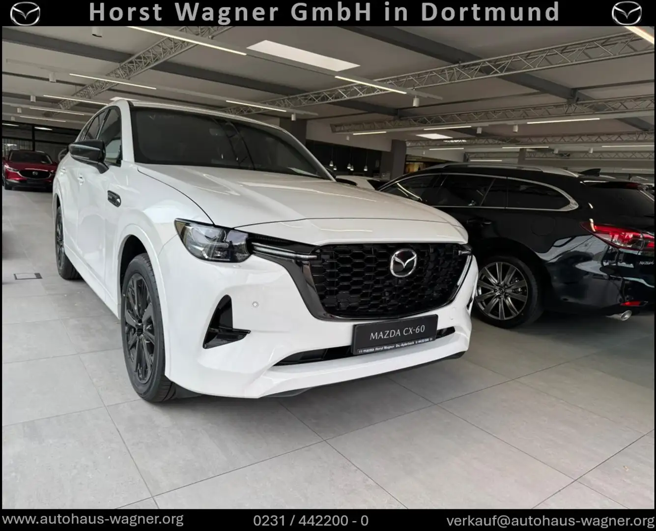 Mazda CX-60 Homura COSO PHEV 327 PS *Leder*Kamera*Bose*Neuwage Weiß - 1