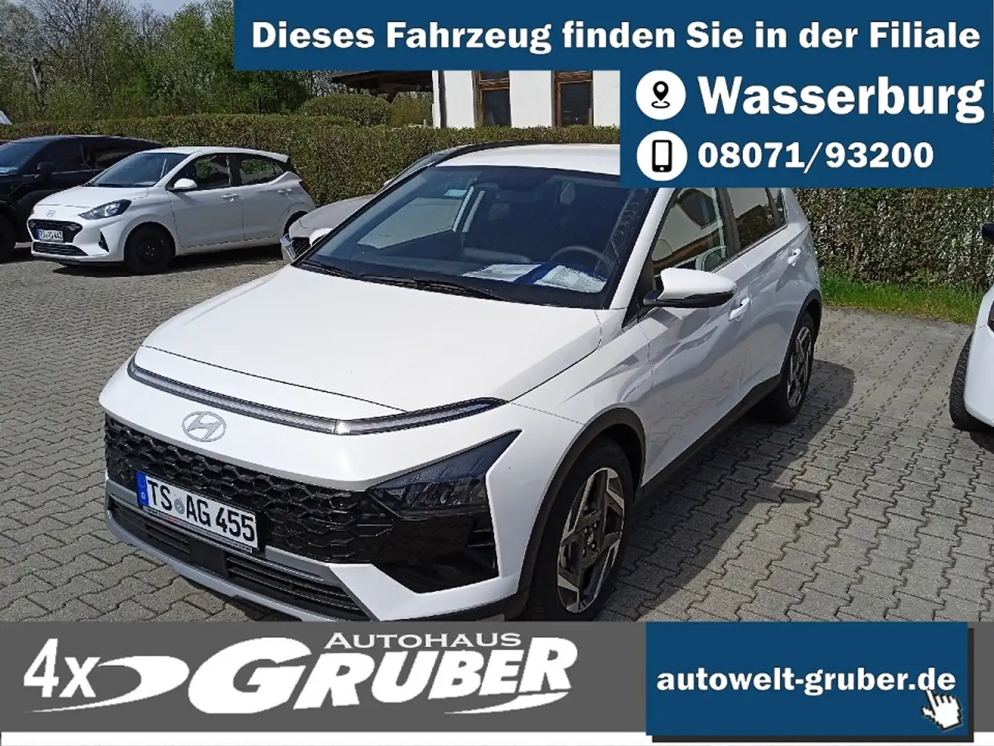 Hyundai BAYON Automatik T-GDI Prime Navigation+LED+17-Zoll  Weiß - 1