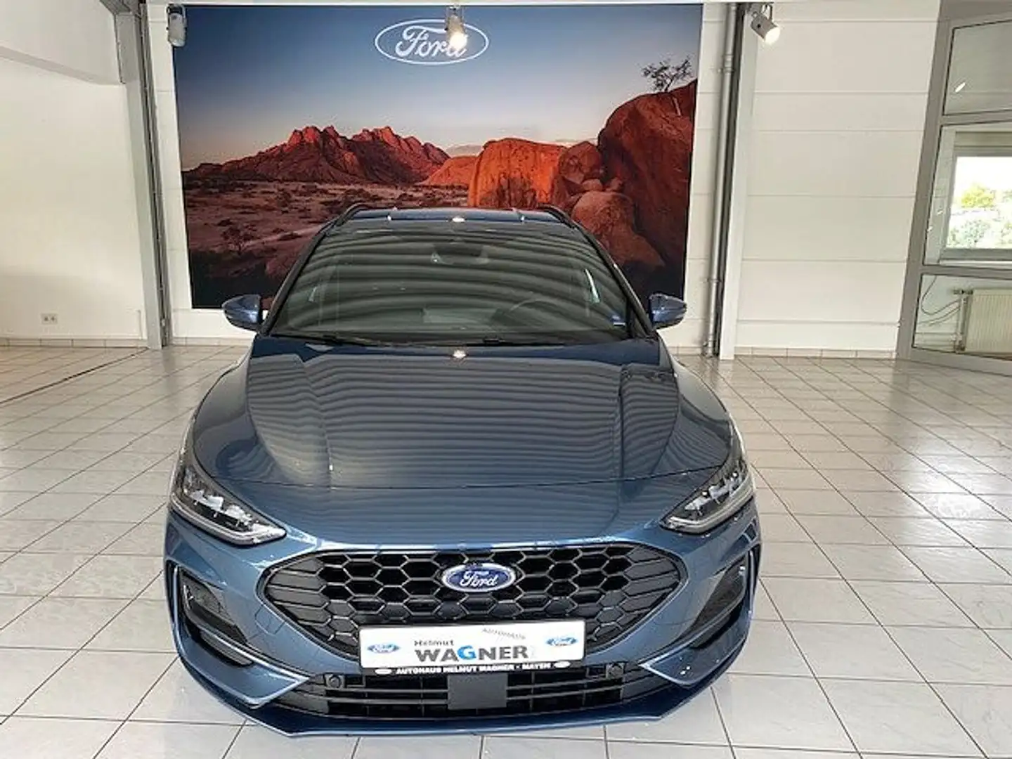 Ford Focus Turnier 1.0  Aut. ST-LINE X/TWA/RFK/AHK Blau - 2