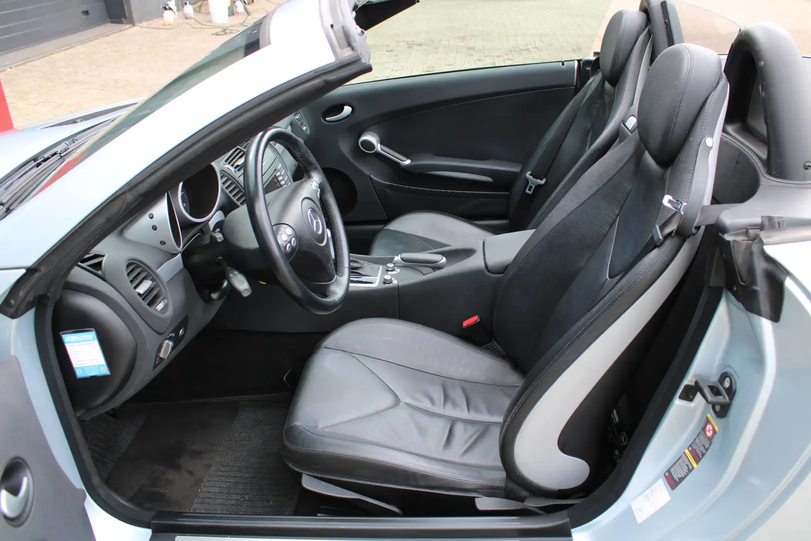 Mercedes-Benz SLK 350 AUT | Leder | Xenon | Stoelvw | PDC | Cruise Grigio - 2