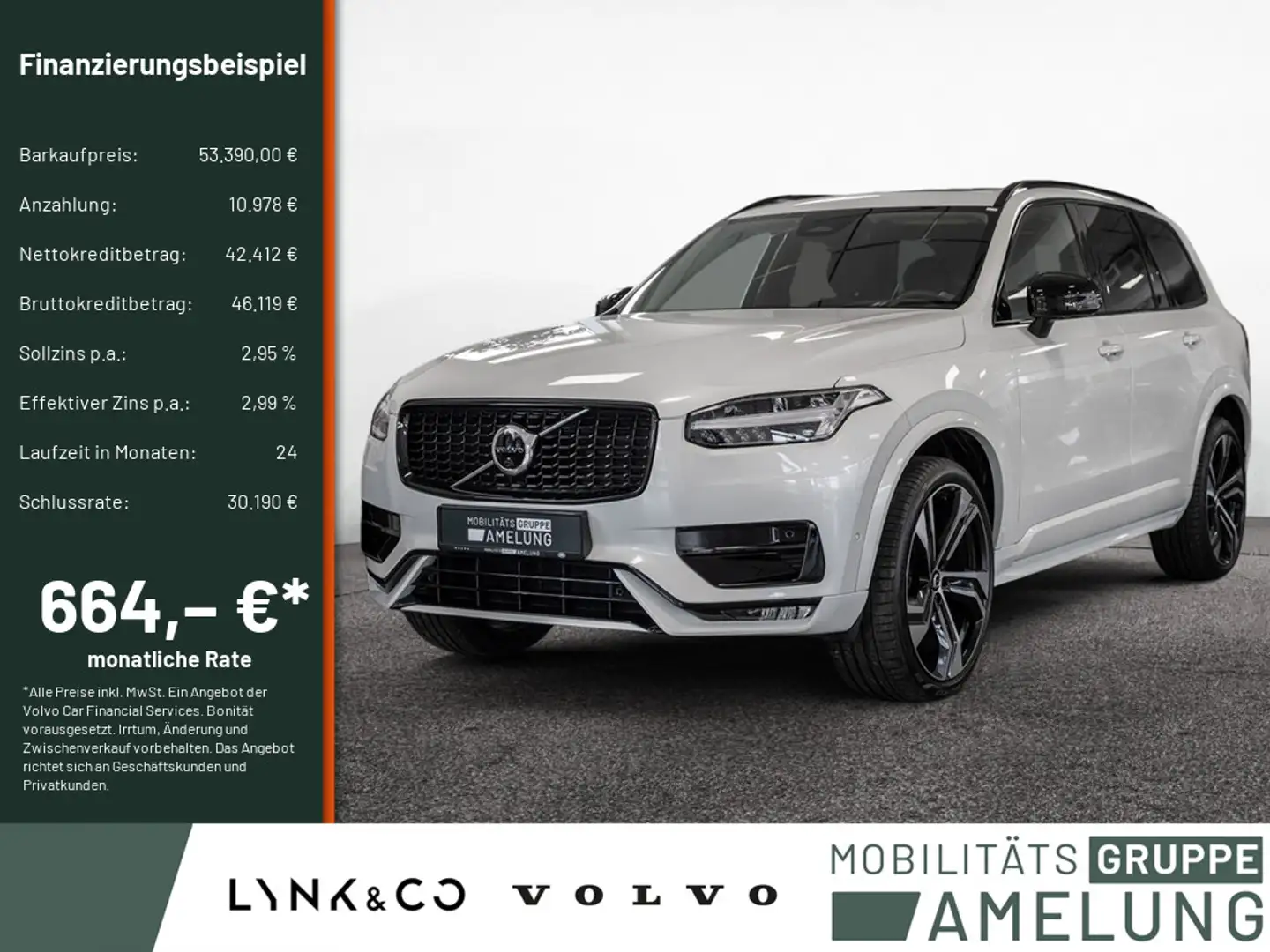 Volvo XC90 B5 D AWD Plus Dark PANO 360° 7-SITZER Weiß - 1