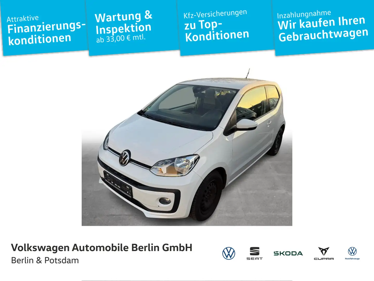 Volkswagen up! 1.0 move Weiß - 1