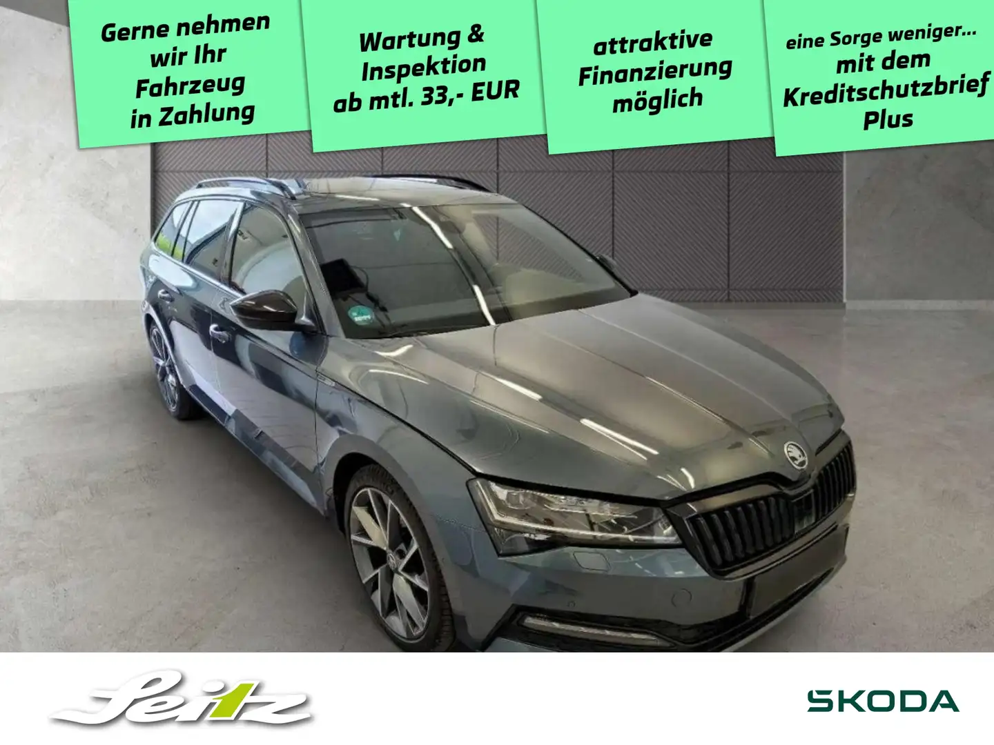 Skoda Superb Combi 2.0 TDI 4x4 Sportline *AHK*PANO*MATRIX*KAMER Grau - 1