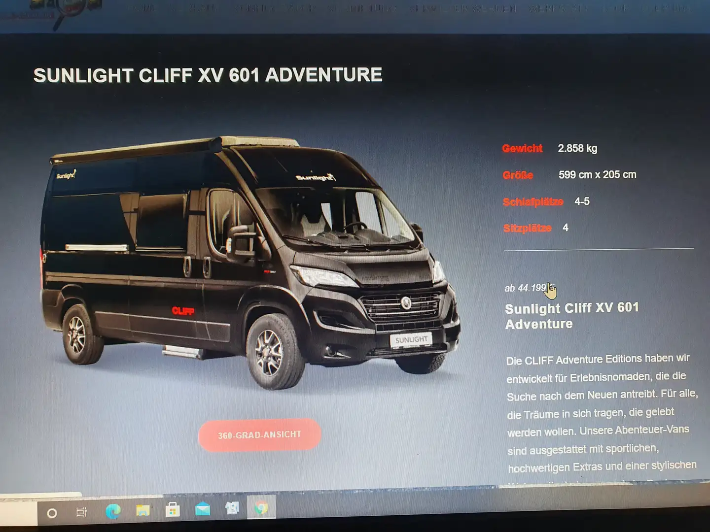 Caravans-Wohnm Fiat Sunlight 601 XY Negro - 1