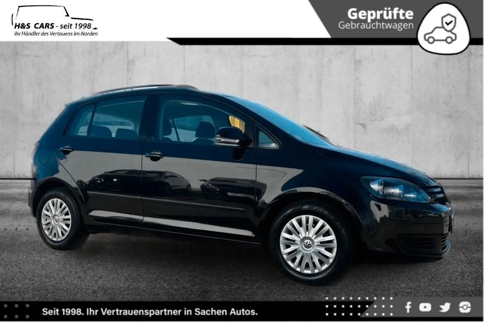 Volkswagen Golf Plus VI Trendline 2.HAND NAV TEMP TÜV NEU Noir - 1