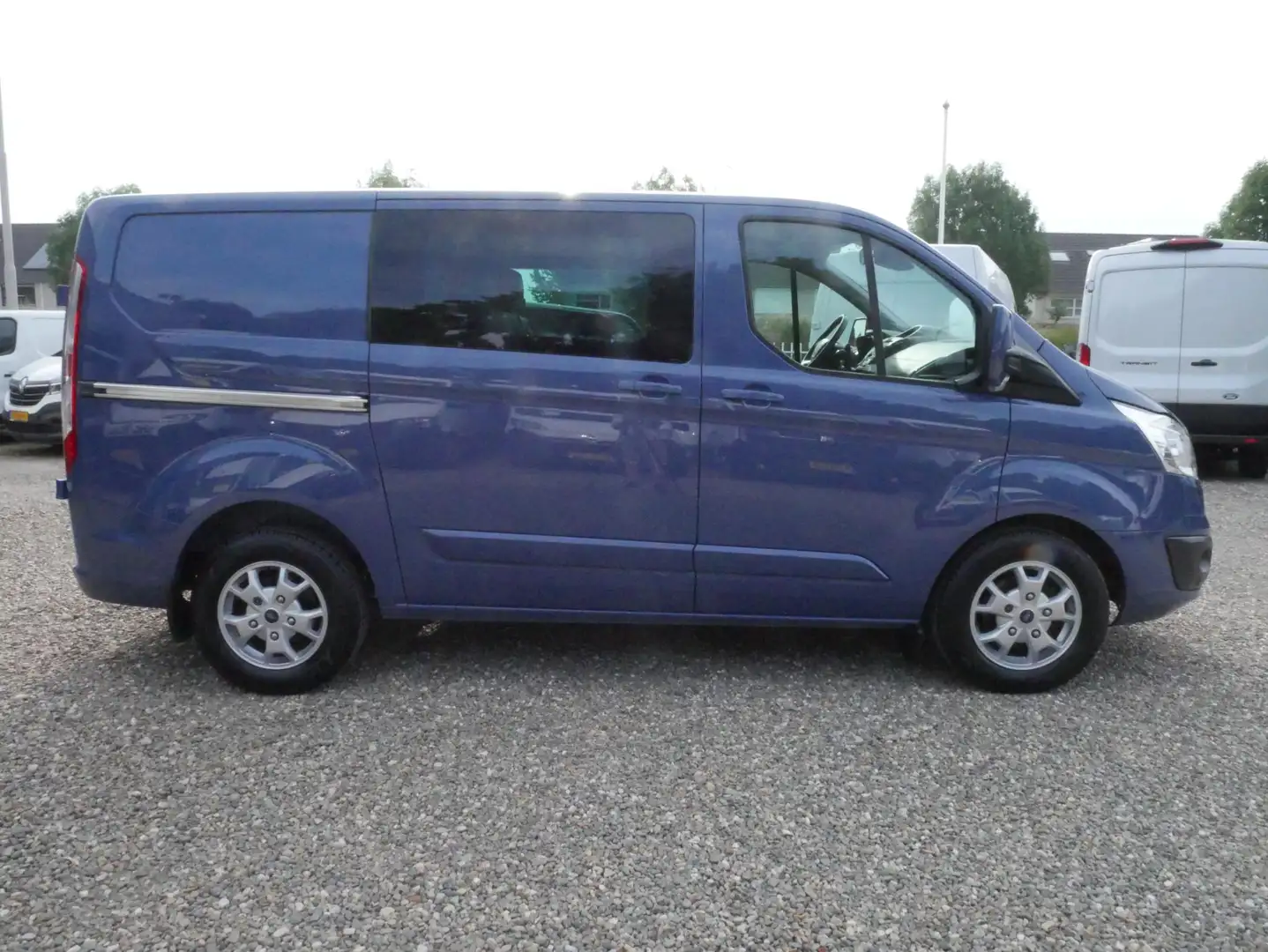 Ford Transit Custom 2.2 TDCI 155PK, L1H1, Limited, Dubbel Cabine, Airc Blau - 2