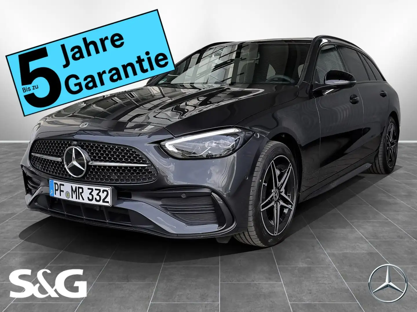 Mercedes-Benz C 220 d T AMG MBUX+360°+LED+Pano+AHK+Distronic Grau - 1