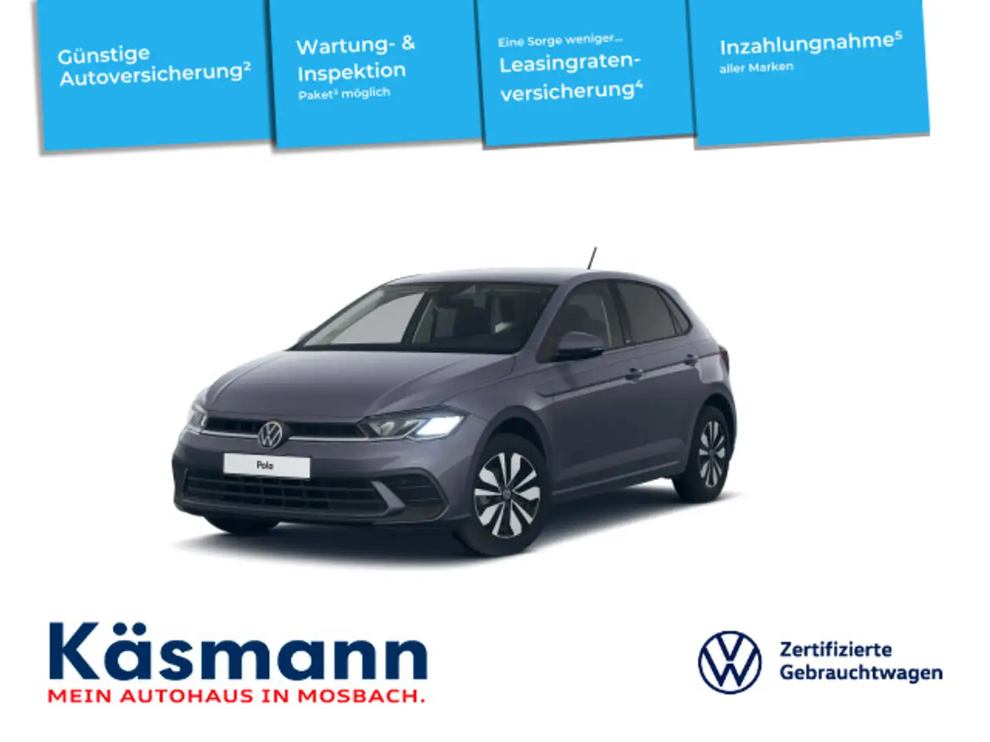 Volkswagen Polo Move 1.0TSI DSG NAVI KAM LED SHZ ACC Grau - 1