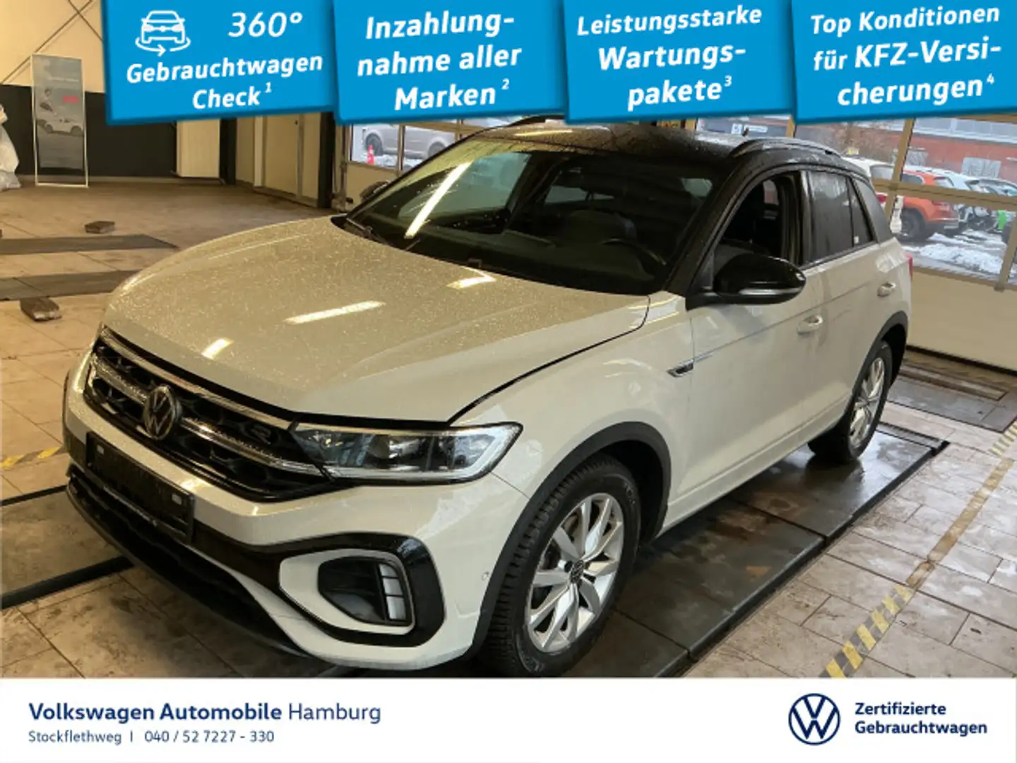 Volkswagen T-Roc 1.5 TSI R-Line DSG ACC CarPlay Sound LED Grau - 1
