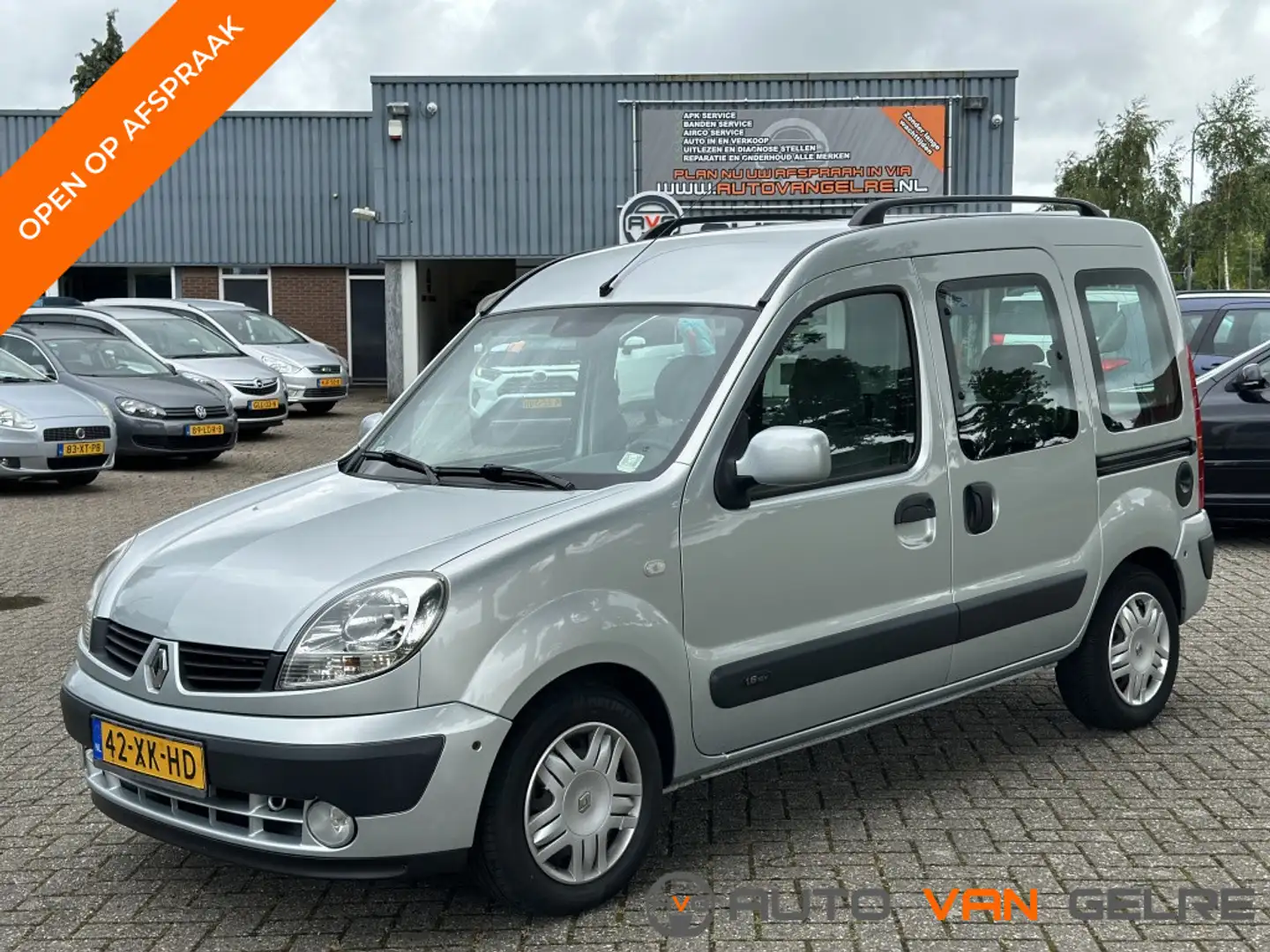 Renault Kangoo 1.6-16V Automaat *Dubbele schuifdeur*Airco*Trekhaa Grijs - 1