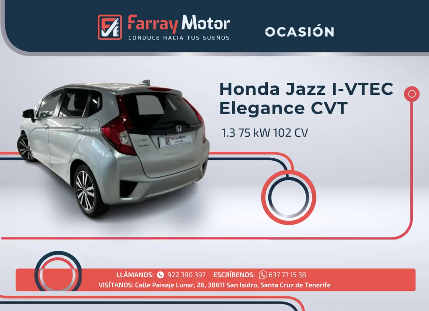 Honda Jazz 1.3 i-VTEC Elegance CVT Plateado - 2