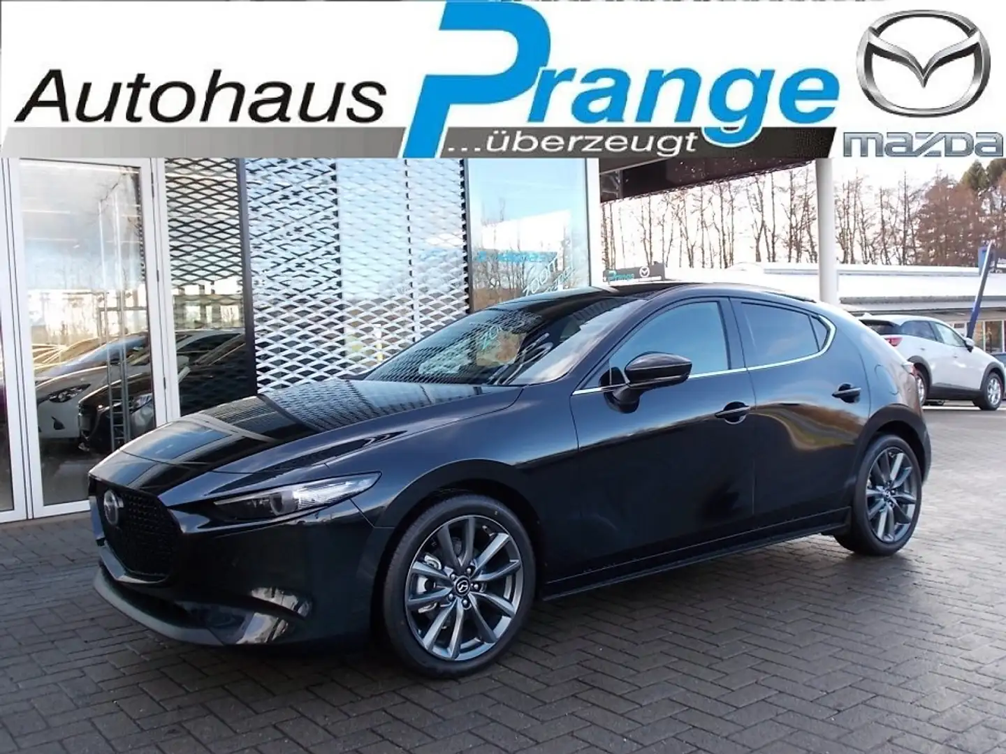 Mazda 3 Exclusive-Line X-186 AT DASO DESI NAVI ACAA SHZ HU Zwart - 1