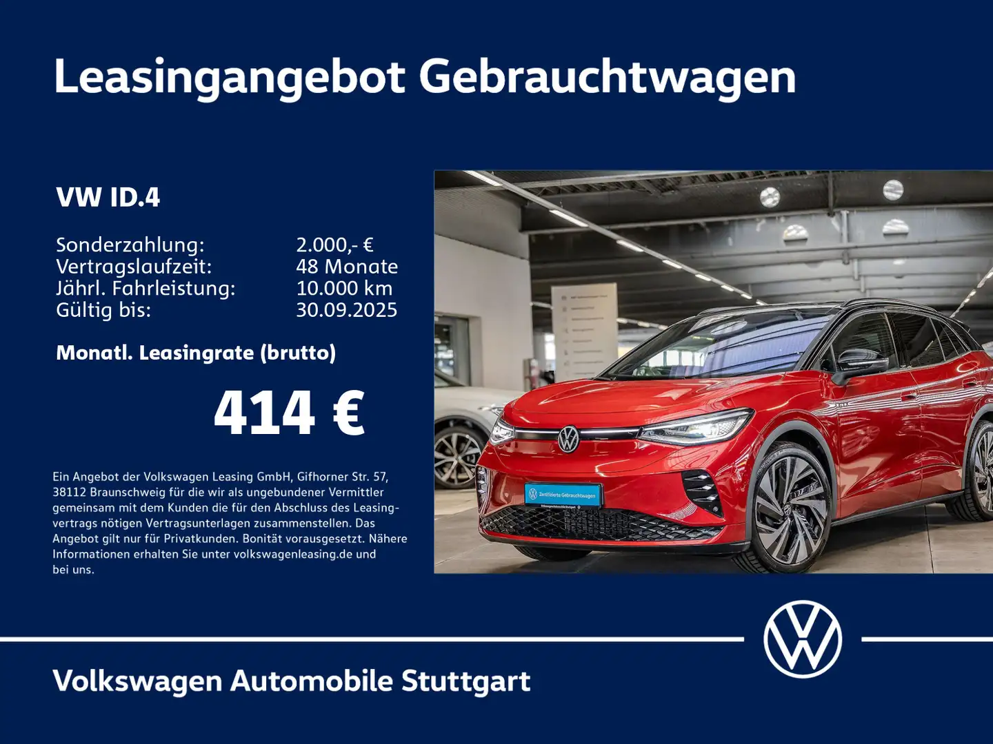 Volkswagen ID.4 GTX Navi Kamera AHK Czerwony - 1