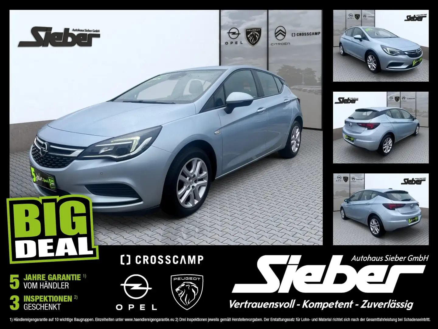 Opel Astra K 1.0 Turbo Edition PDC*TEMPOMAT*REGENSENSO Blu/Azzurro - 1