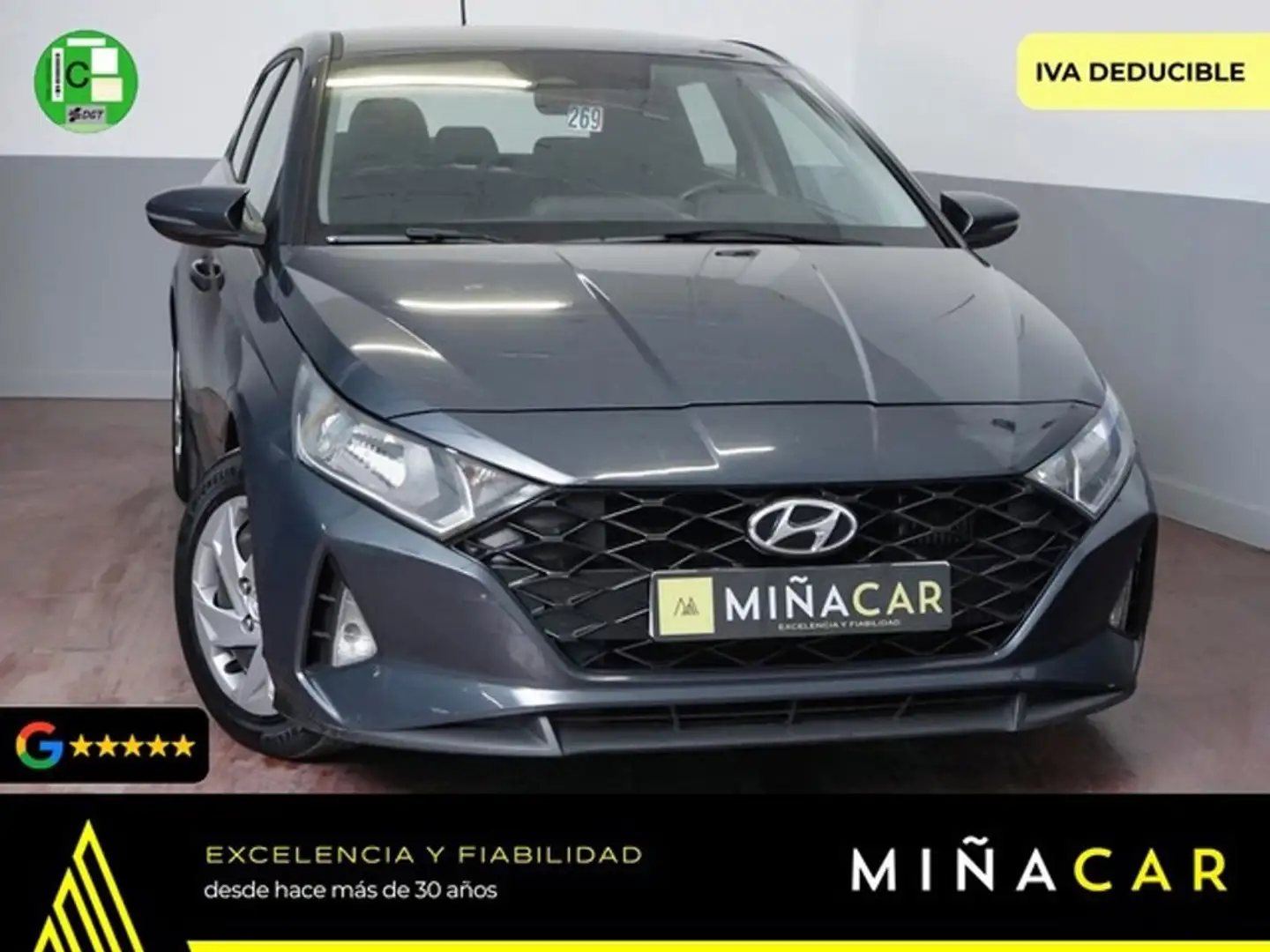 Hyundai i20 1.0 TGDI SLX 100 Gris - 1
