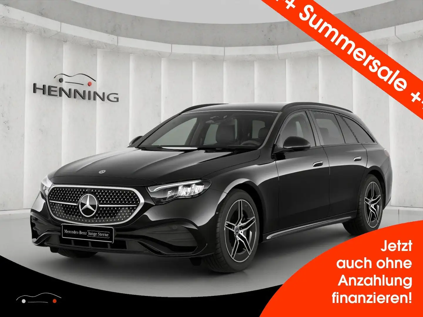 Mercedes-Benz E 200 T AMG Night-Paket Distronic LED Kam Totw. Schwarz - 1
