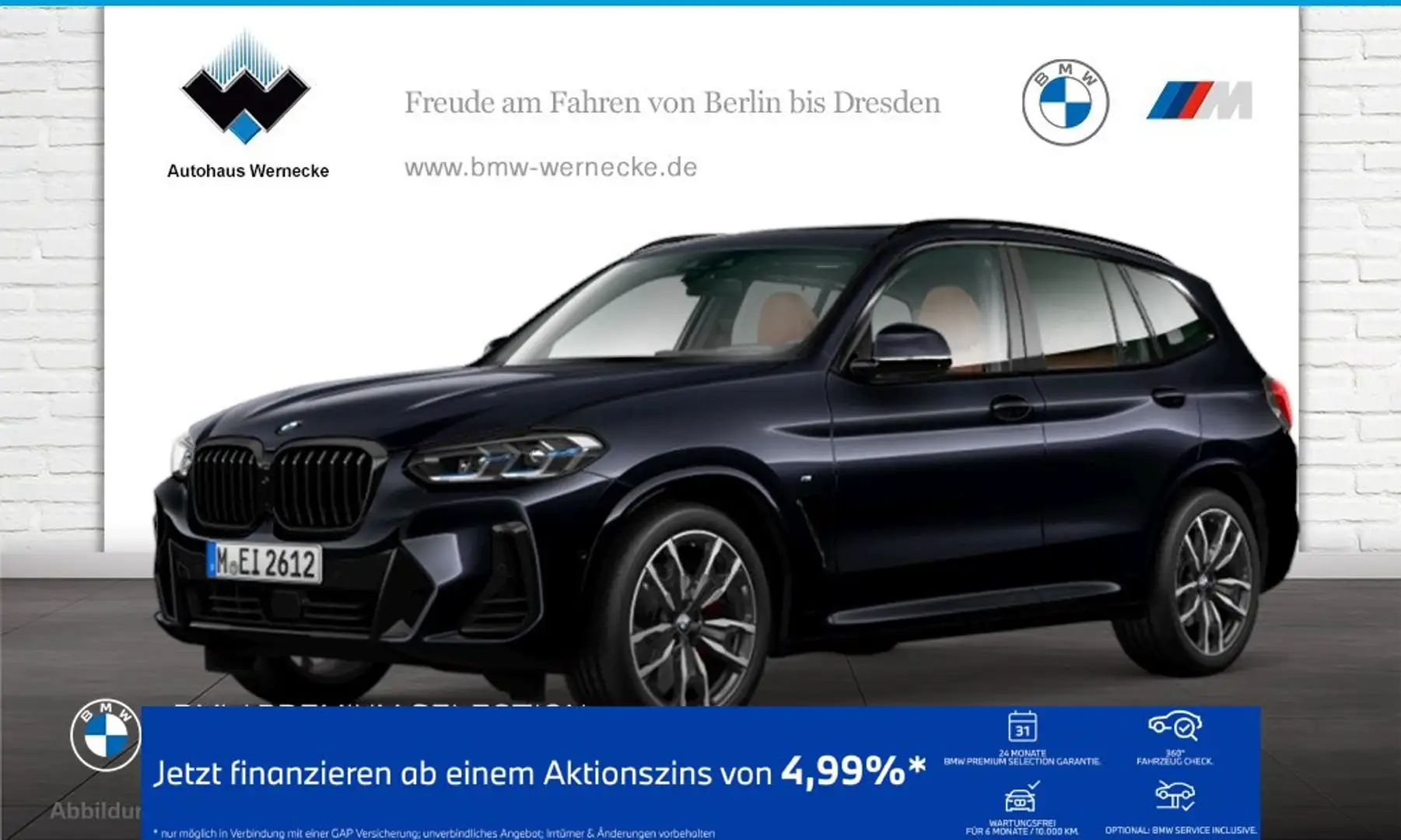 BMW X3 xDrive30d M Sportpaket Head-Up HK HiFi DAB Schwarz - 1