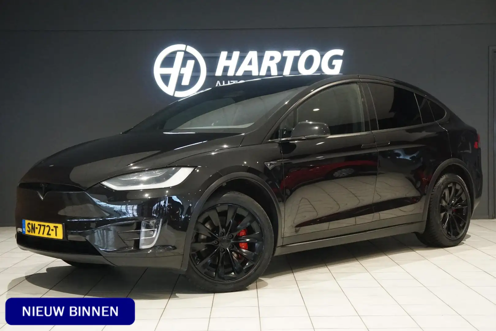 Tesla Model X 100D 481PK *INCL. BTW* + AUTOPILOT Zwart - 1