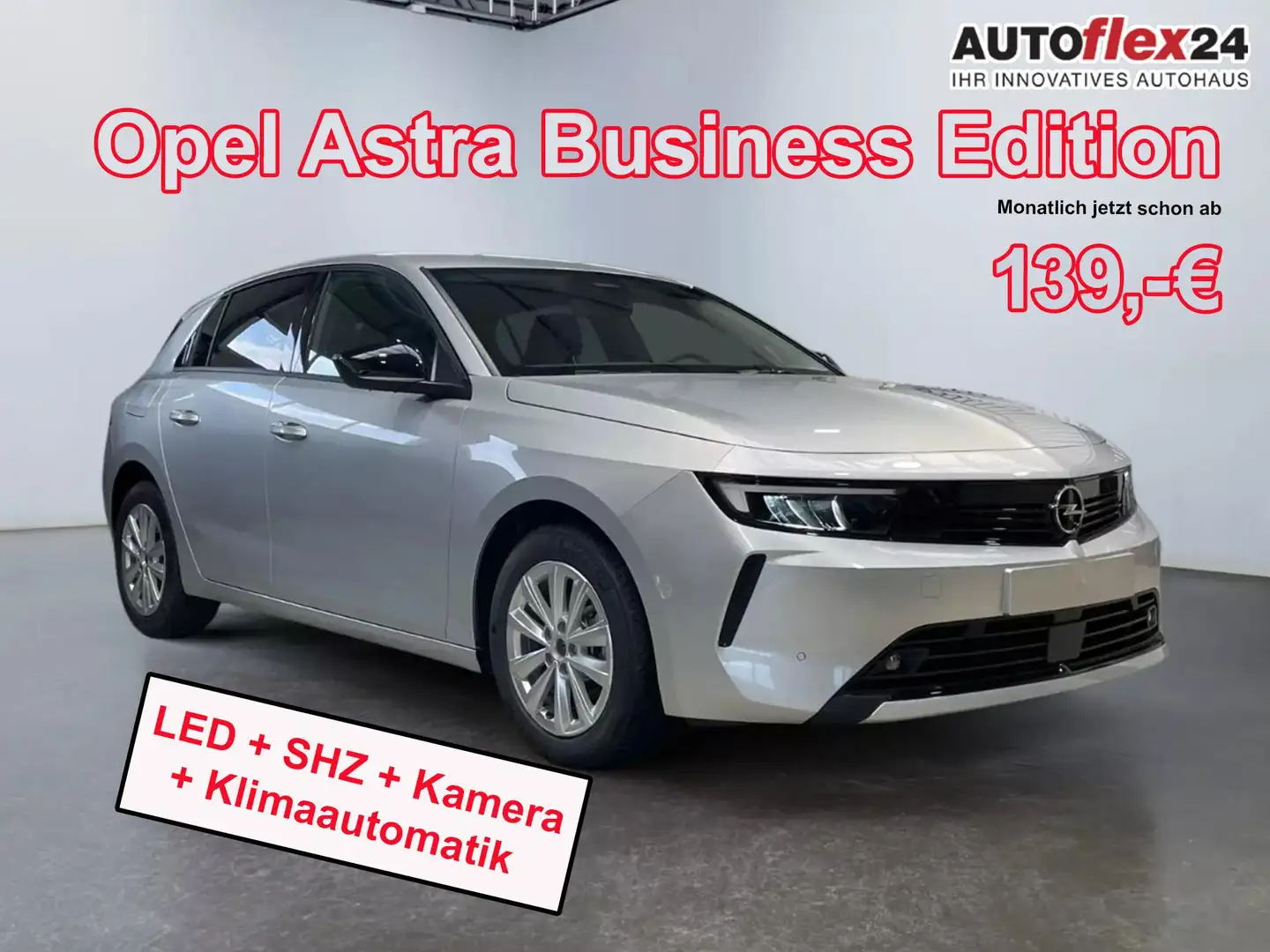Opel Astra Business Edition 1.2 Turbo 110 Navi Klimaaut SH... Argintiu - 1