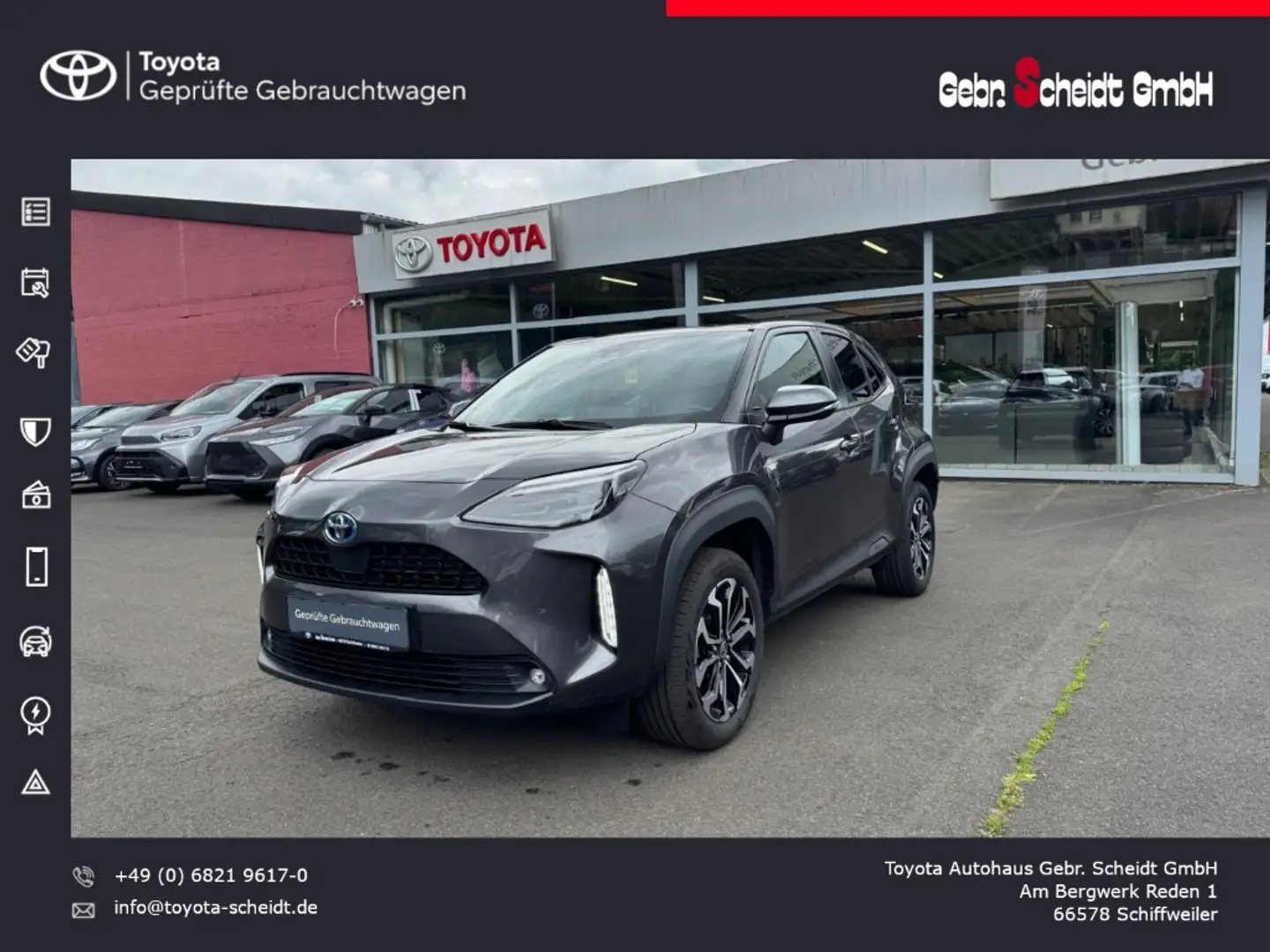 Toyota Yaris Cross Hybrid Team D 1.5 VVT-iE EU6d Rückfahrkamera Apple Grau - 1